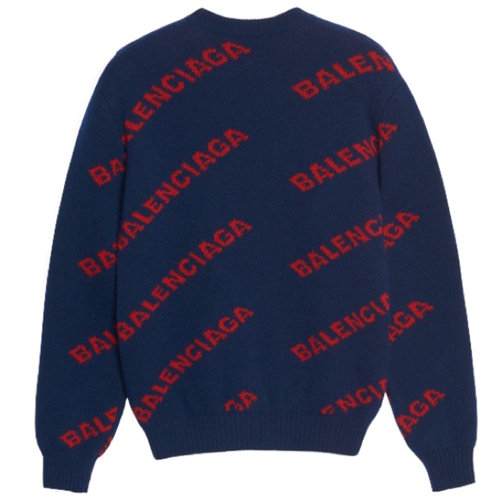 Balenciaga Sweater - Blue/Red - Large - Picture 1 of 11